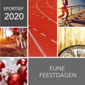 kerstkaart vlakken sport en beweging 1