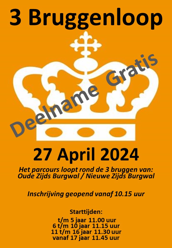 3 Bruggenloop 2024 flyer